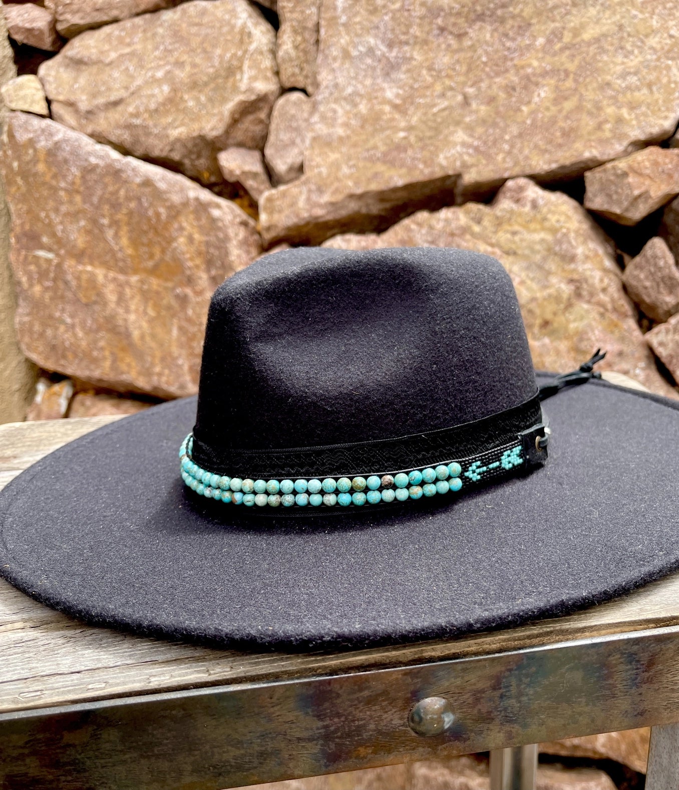 Turquoise & Arrow Hatband
