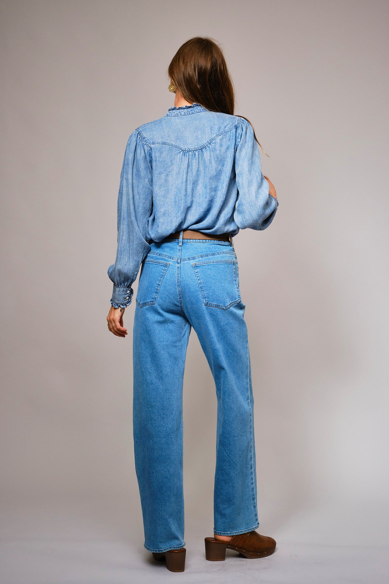 Laurel Chambray Top