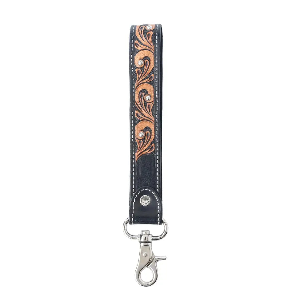 Western Whirl Handtooled Keyfob