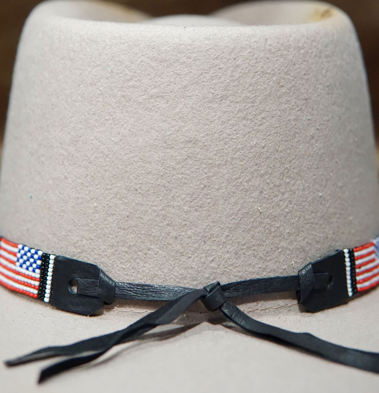 Patriotic Beaded Hat Band