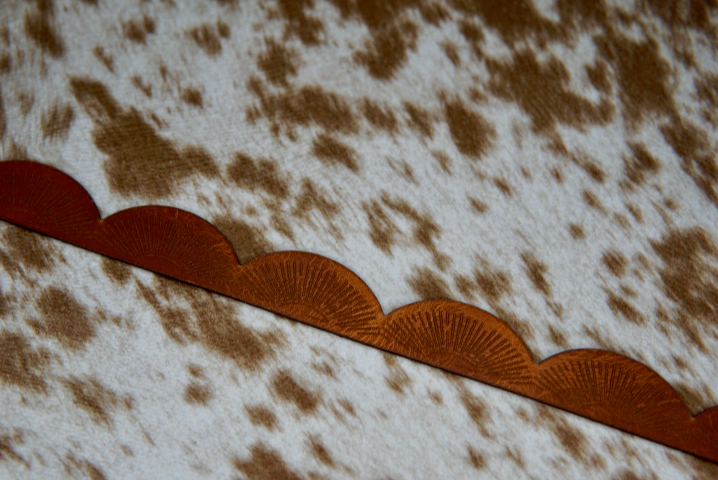 Scalloped Leather Bands