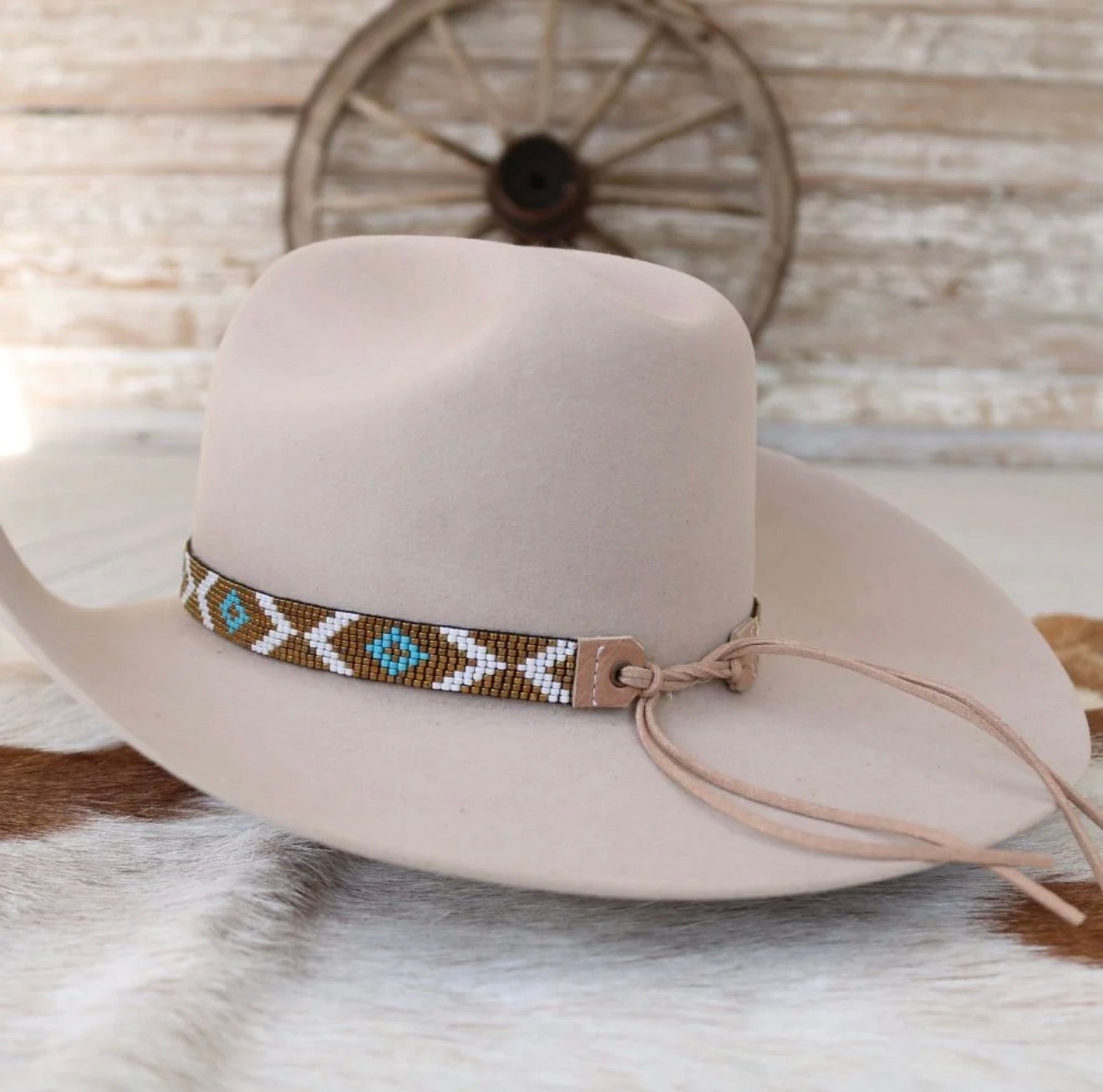The June Beaded Hat Band