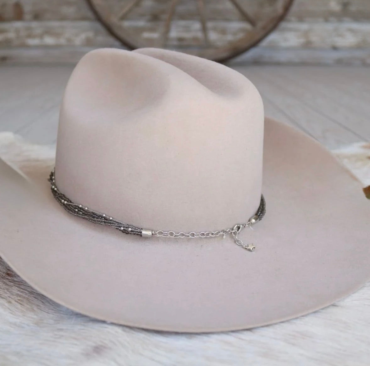 Multi Strand Beaded Hat Band