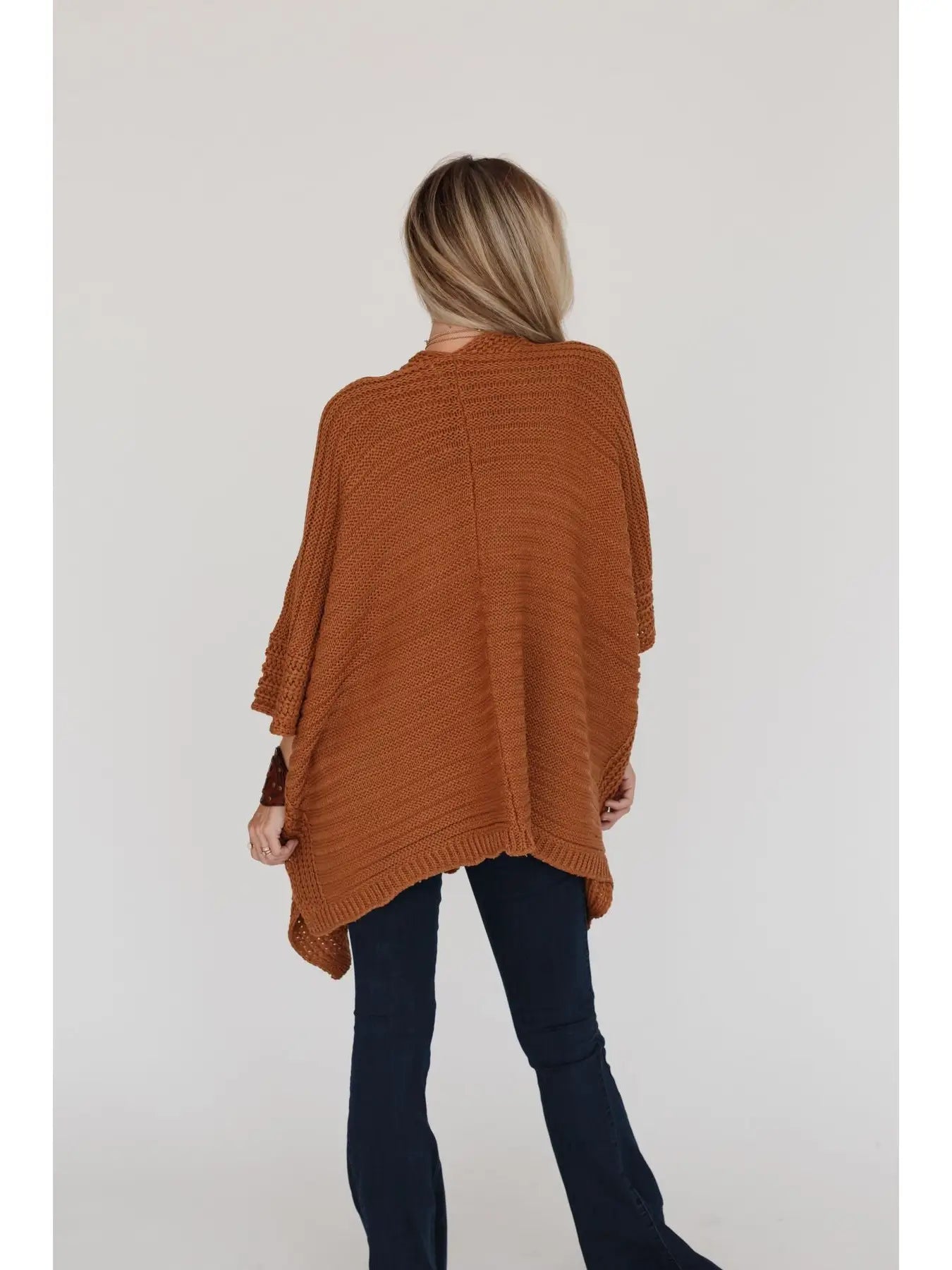 So Deserving Knit Ruana - Camel