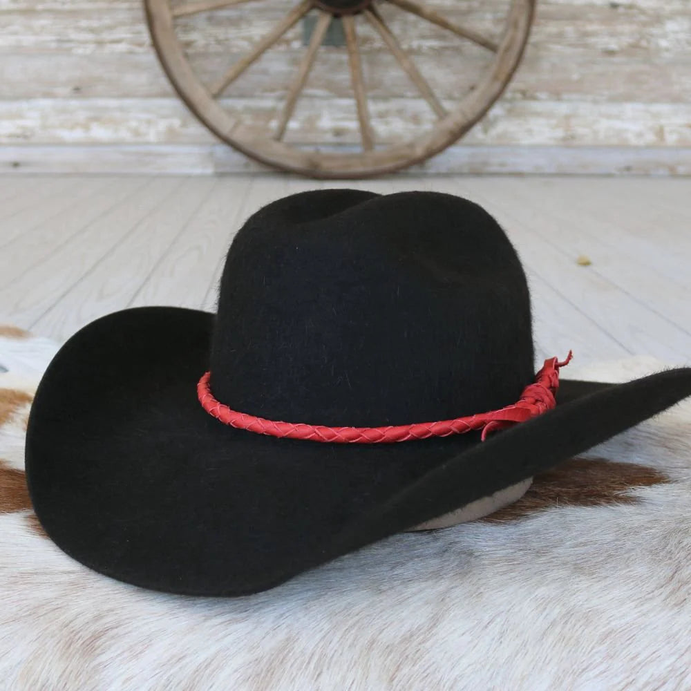 Braided Leather Hat Band