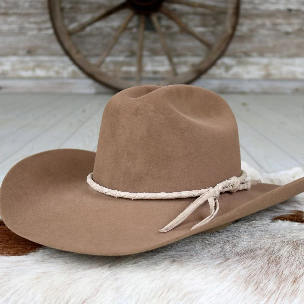 Braided Leather Hat Band