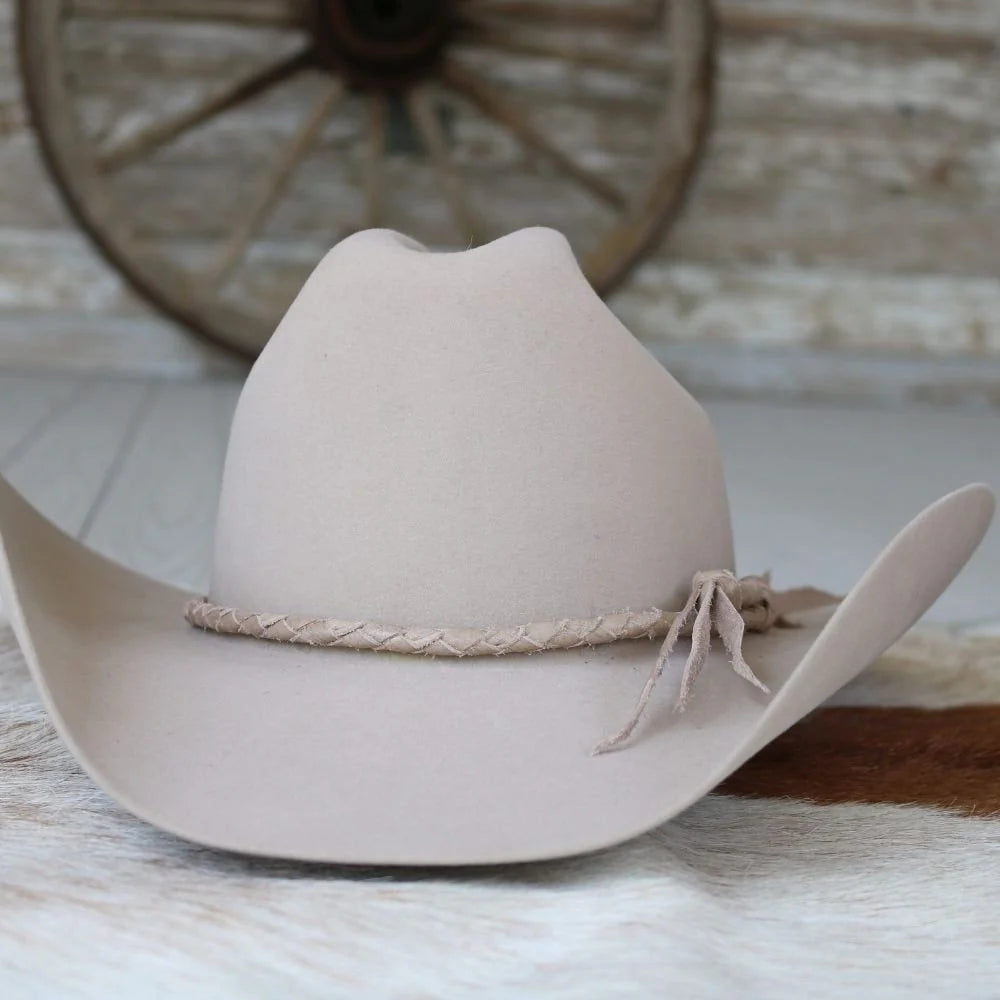Braided Leather Hat Band