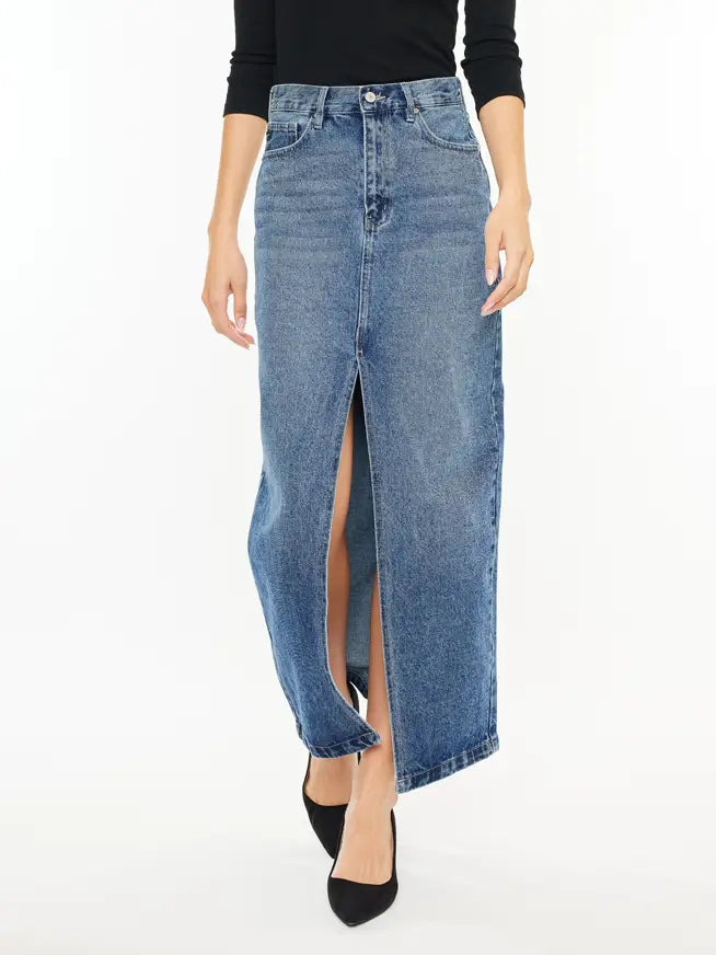 Main Street Denim Skirt
