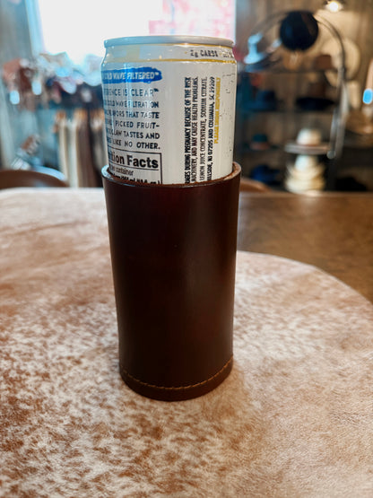 Leather Can Cooler