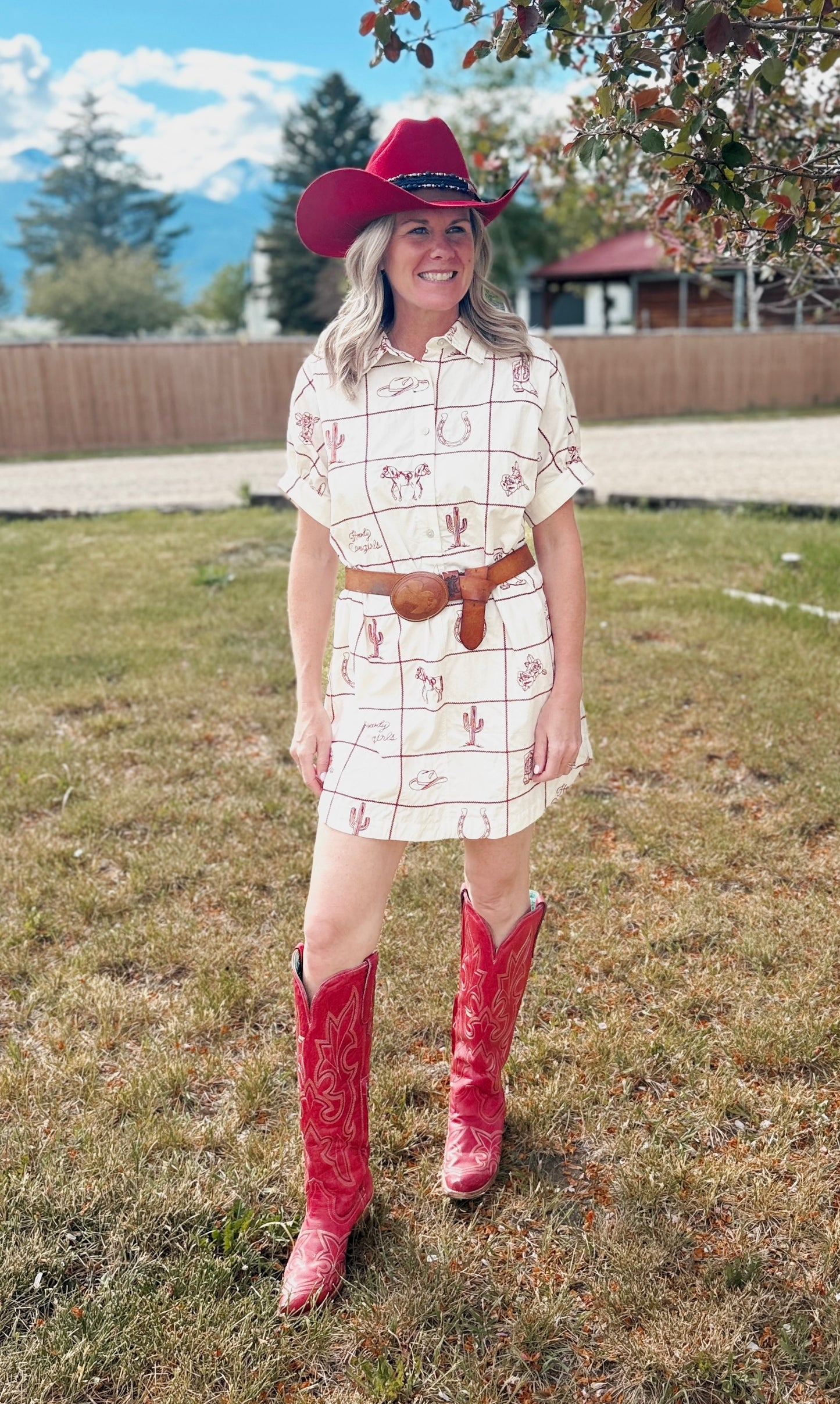 Rodeo Postcard Dress