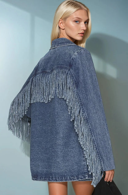 The Headliner Fringe Denim Jacket