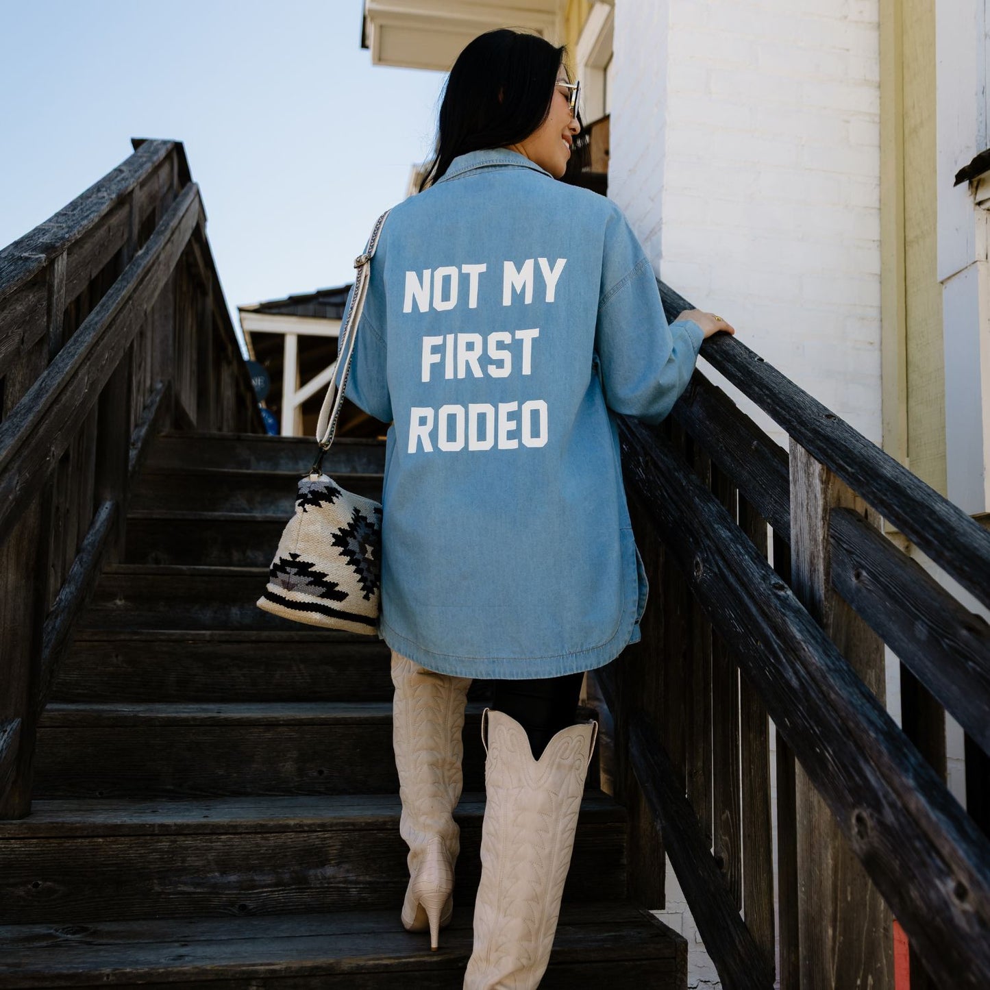 Not My First Rodeo Chambray