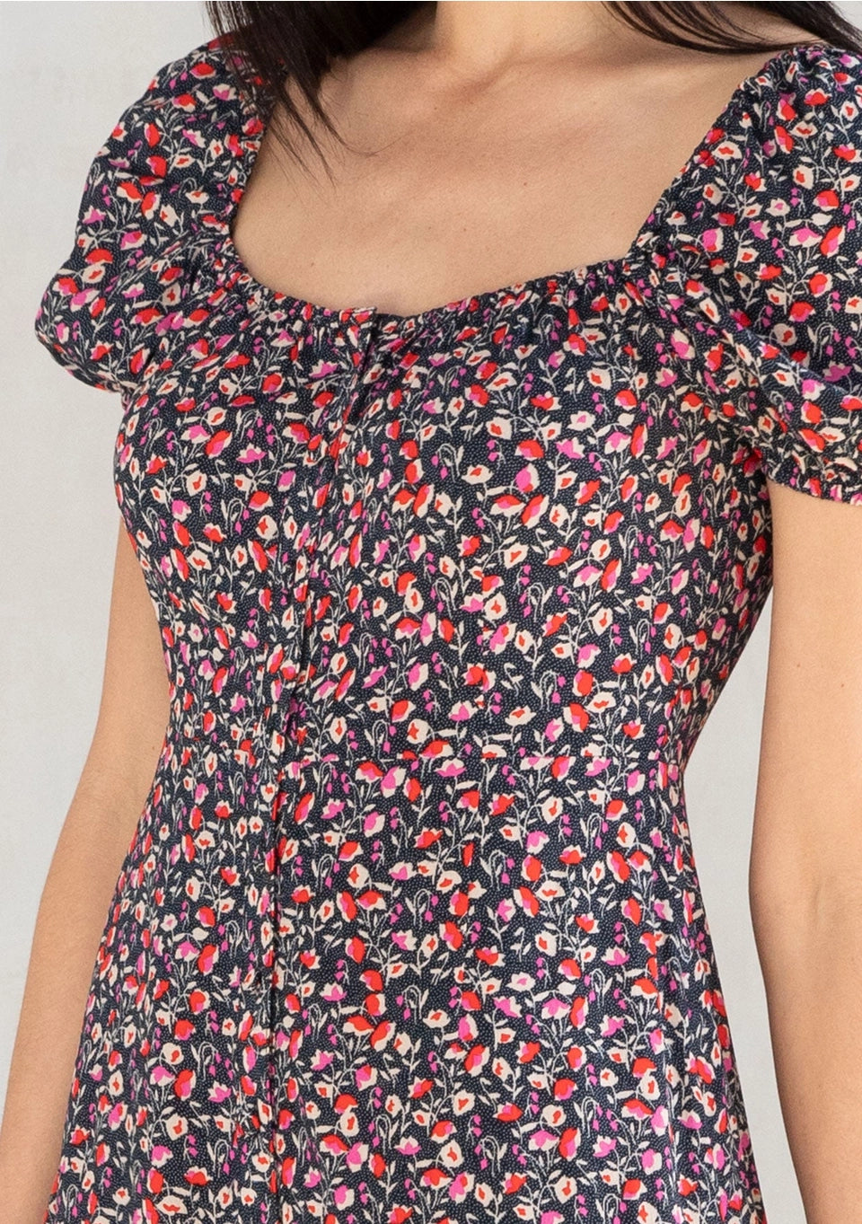 Midnight Garden Midi Dress
