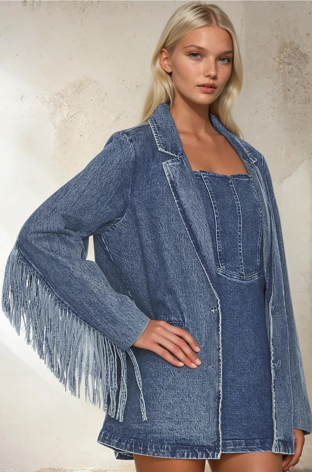 The Headliner Fringe Denim Jacket