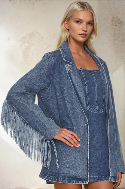 The Headliner Fringe Denim Jacket