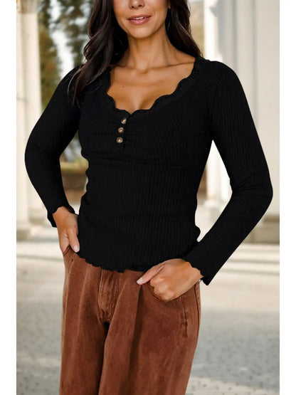 Midnight Lace Top