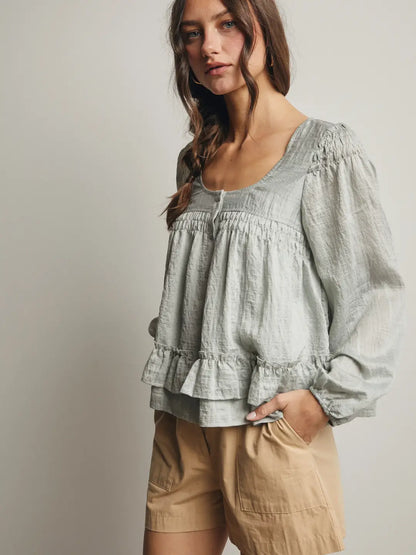 Silver Sage Blouse