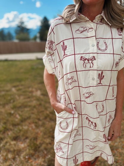Rodeo Postcard Dress