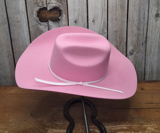 Twister Jr. Pink Western Wool Hat