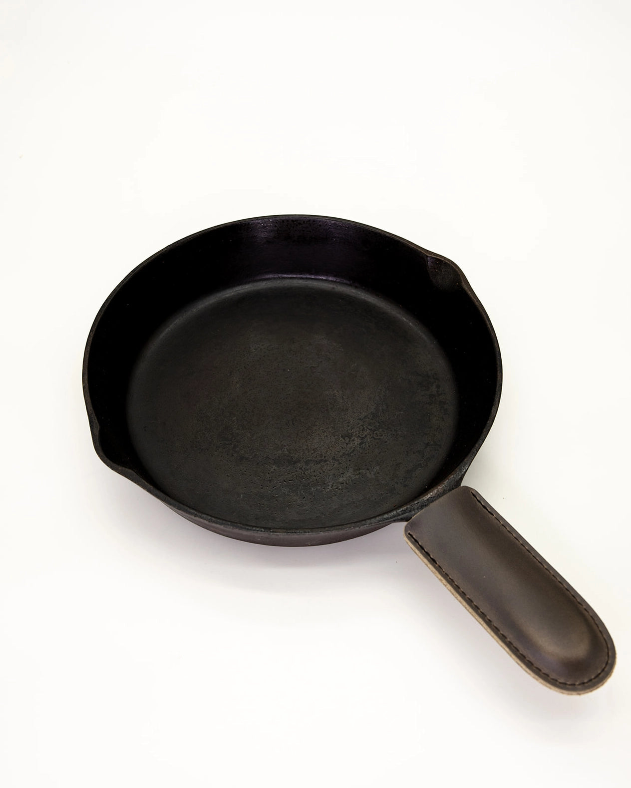 Leather Cast Iron Handle Cover