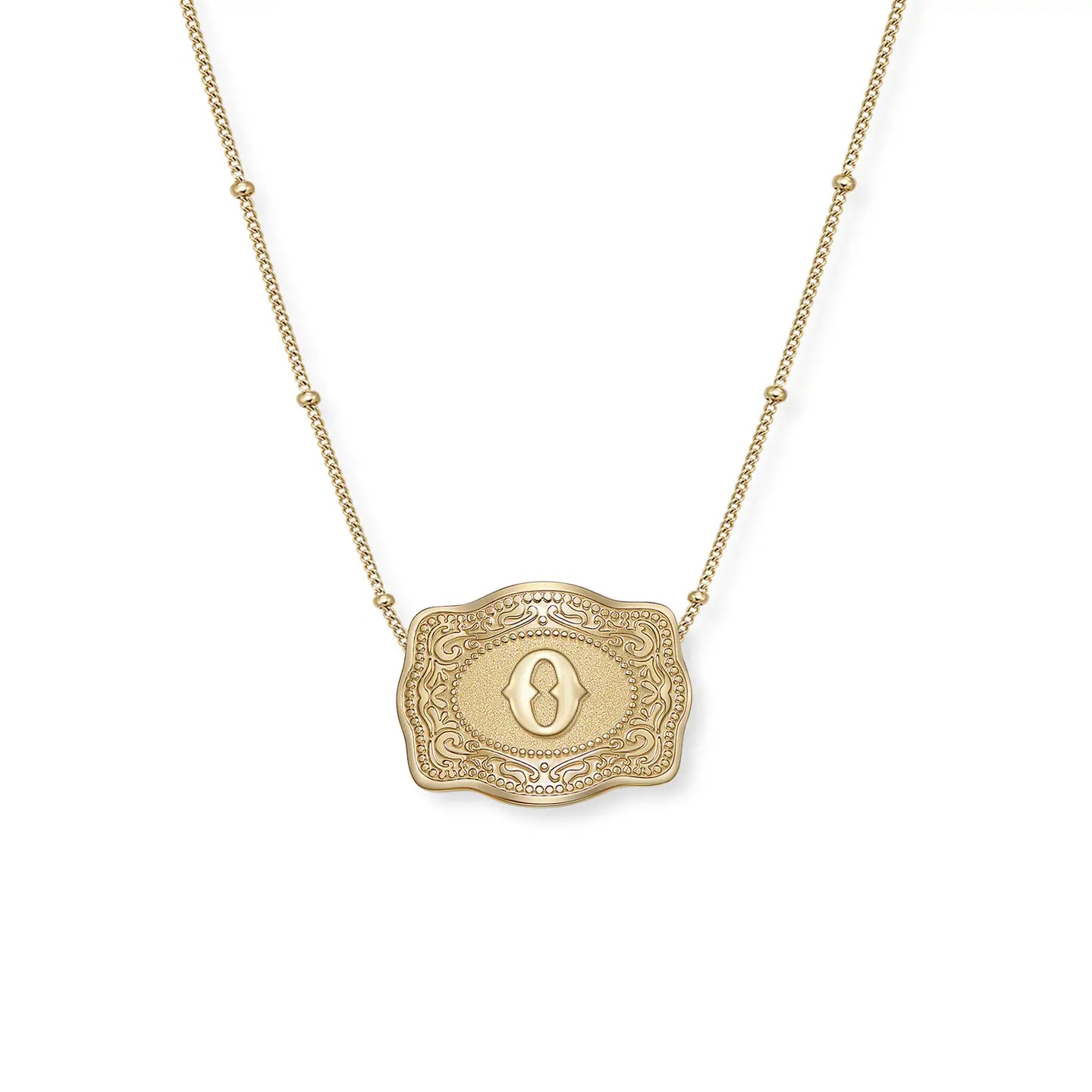 Gold SpurWest Mini Belt Buckle Necklace