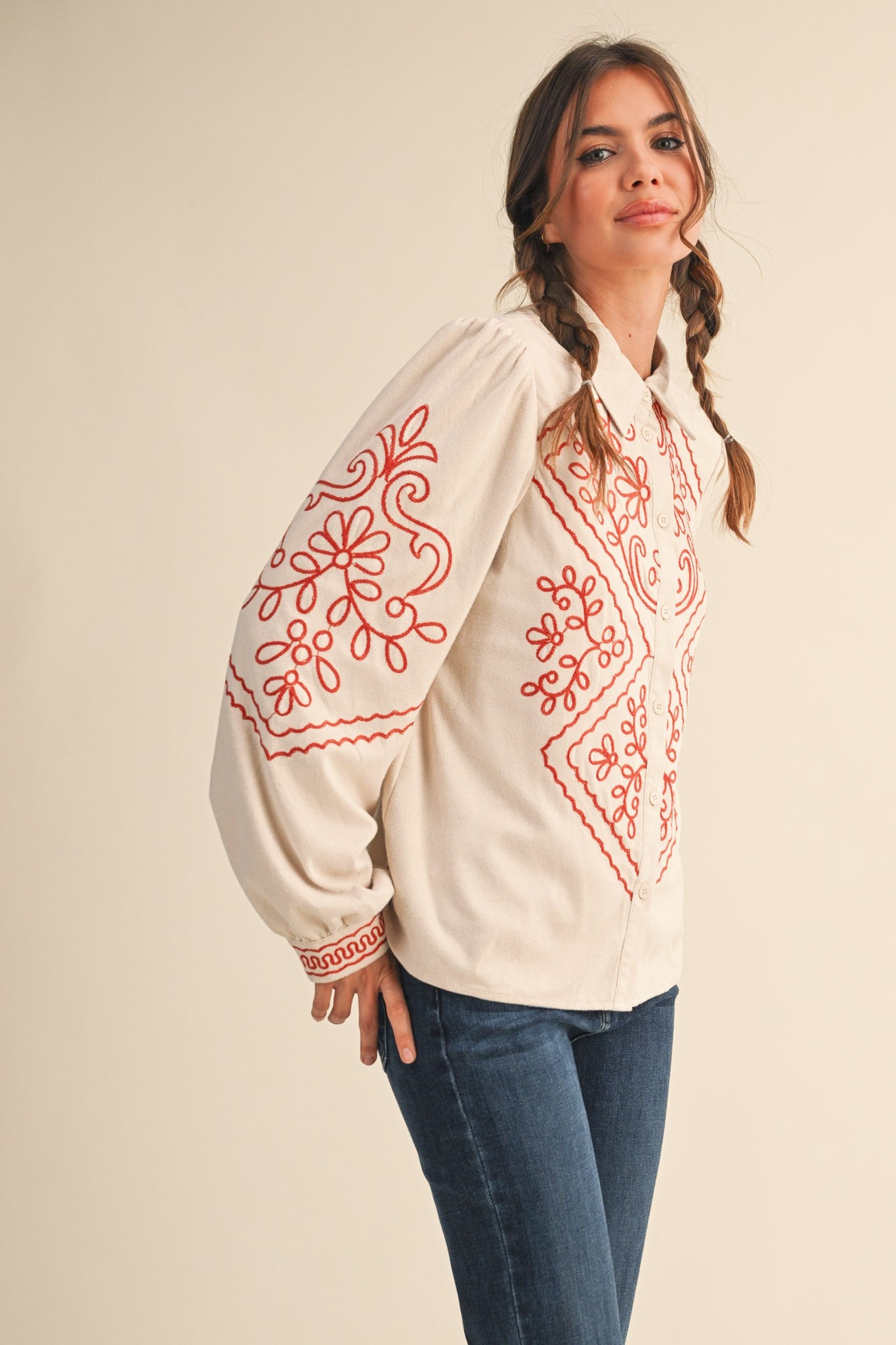 Rosewood Ranch Suede Top