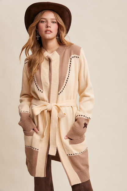 Western Wish Long Cardigan