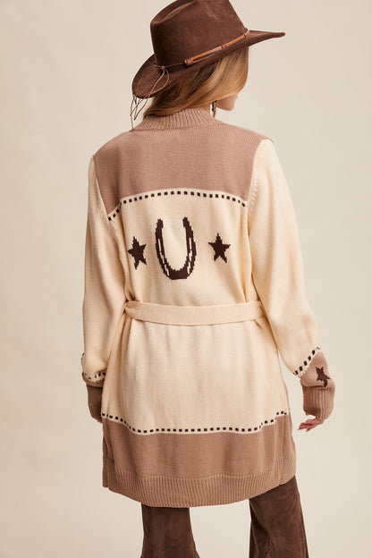Western Wish Long Cardigan