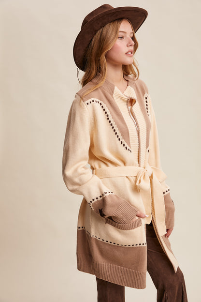 Western Wish Long Cardigan