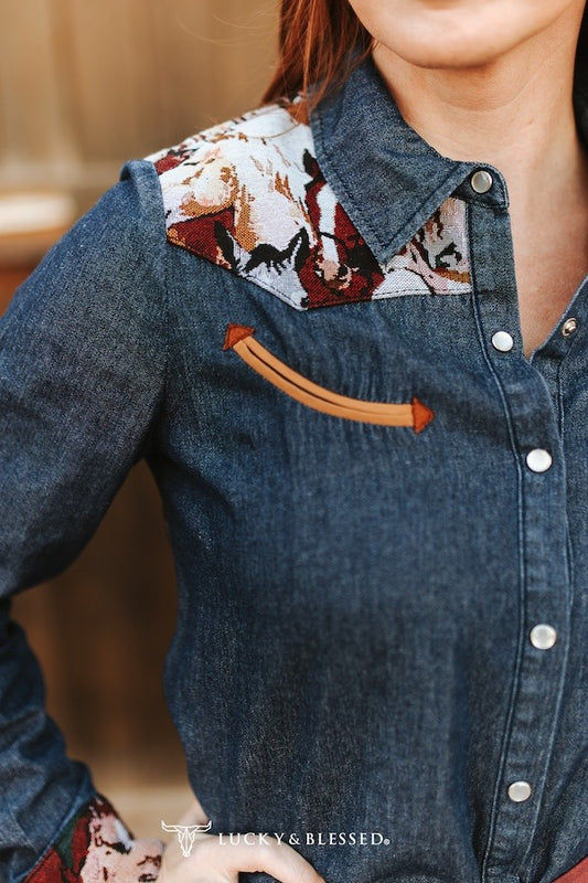 Breakaway Denim Top