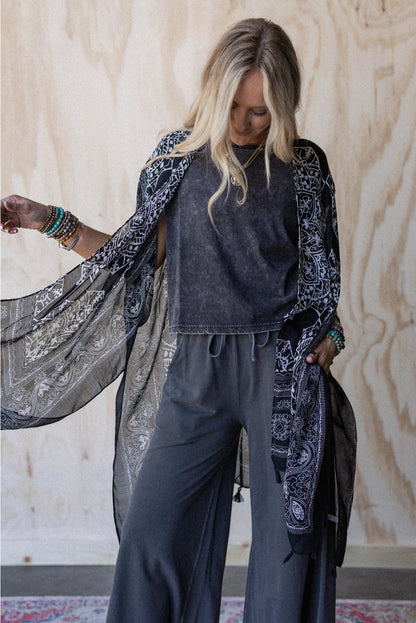 Mandala Tassel Kimono