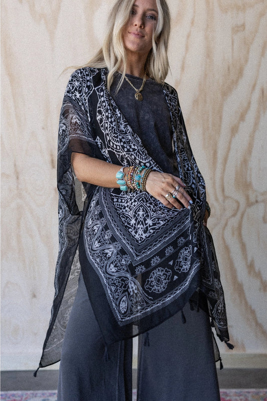 Mandala Tassel Kimono