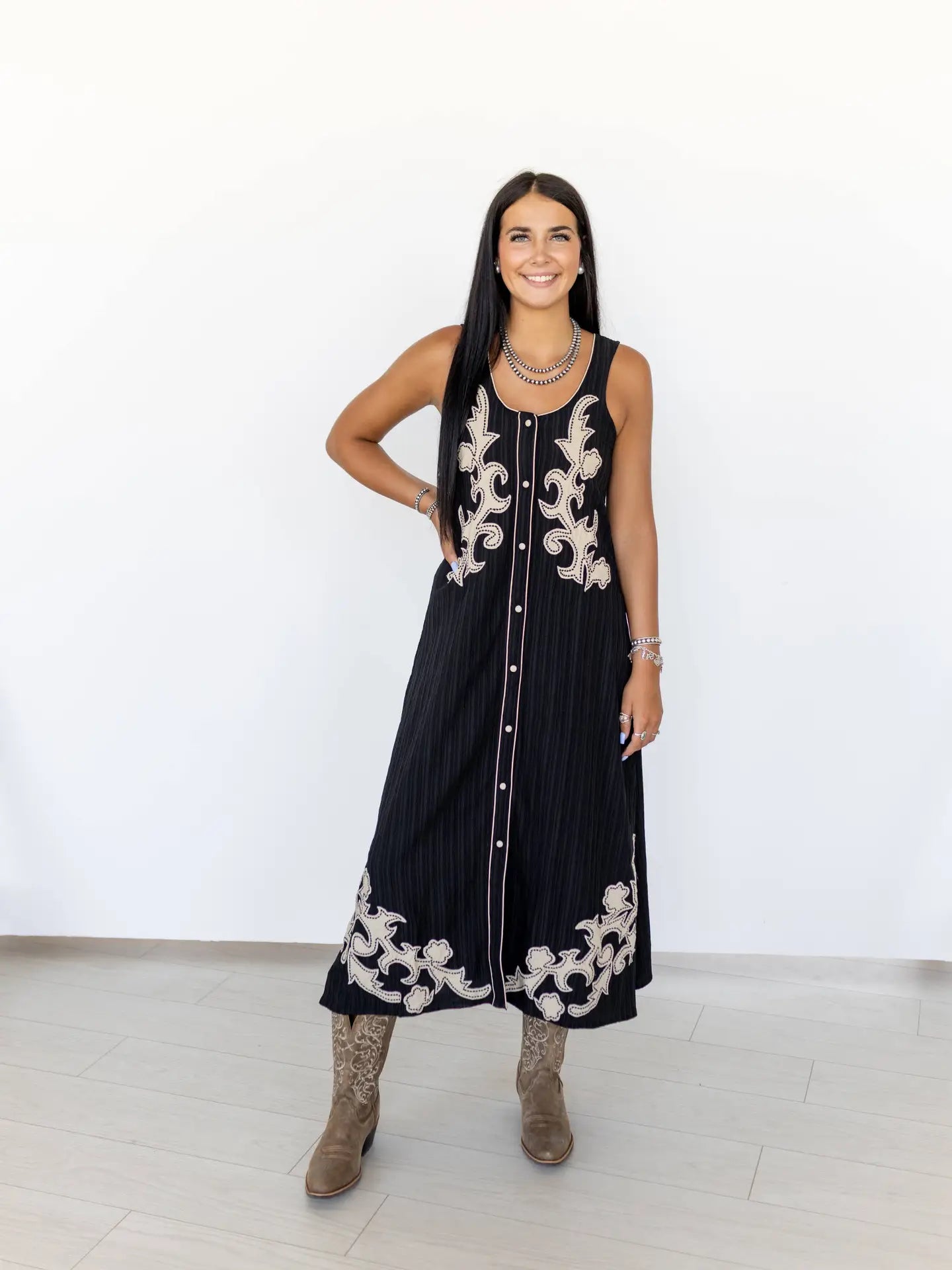 Midnight Saddle Dress