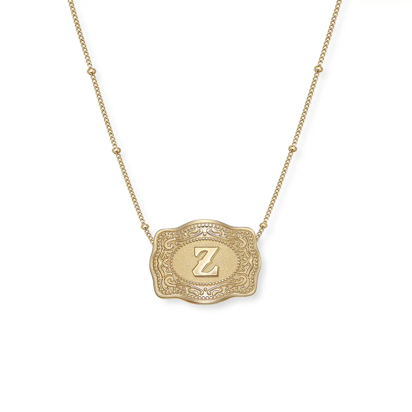 Gold SpurWest Mini Belt Buckle Necklace