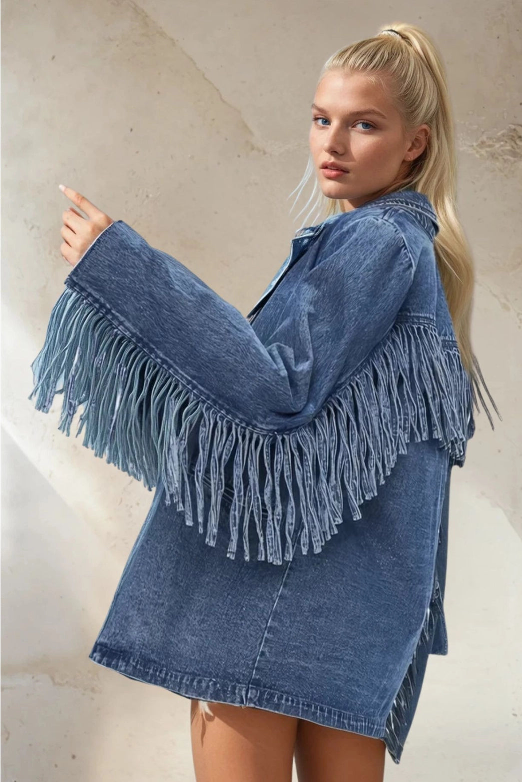The Headliner Fringe Denim Jacket