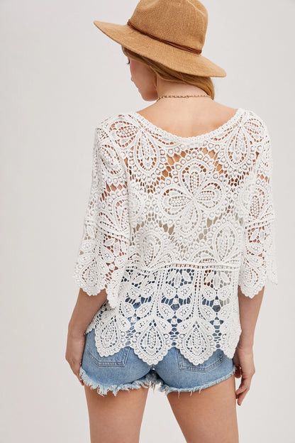 Piper Crochet Lace Top