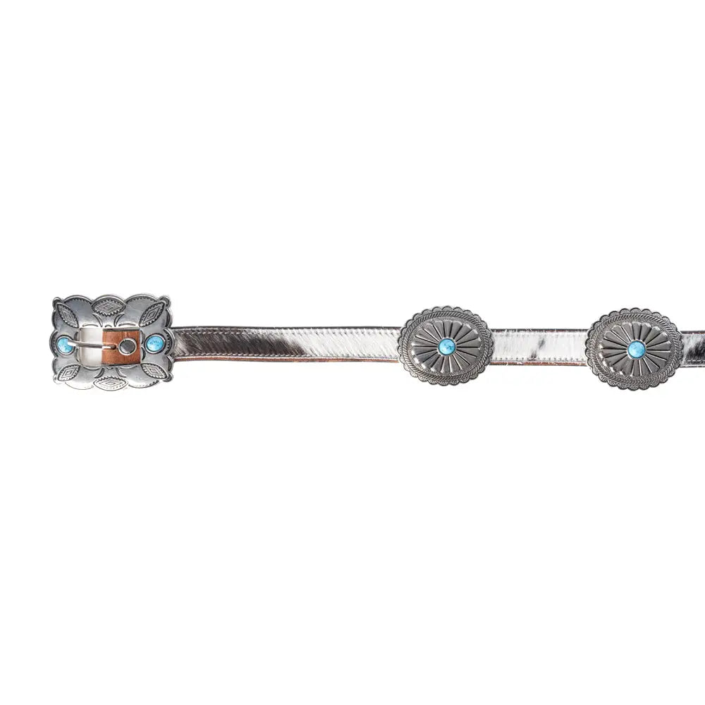 Floracrest Hairon Concho Belt