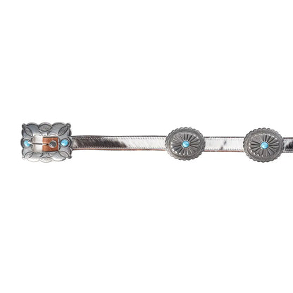 Floracrest Hairon Concho Belt