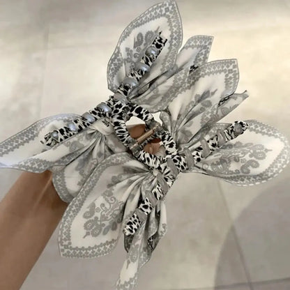 Paisley Bow Knot Hair Clip
