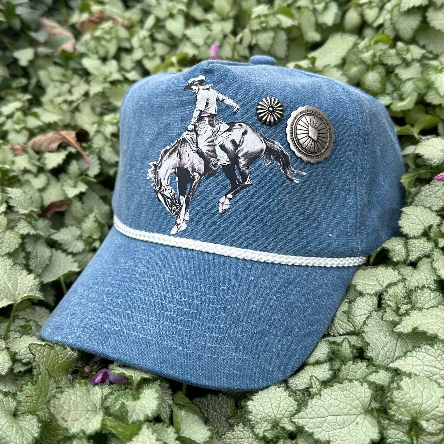 Vintage Bucking Horse Concho Trucker