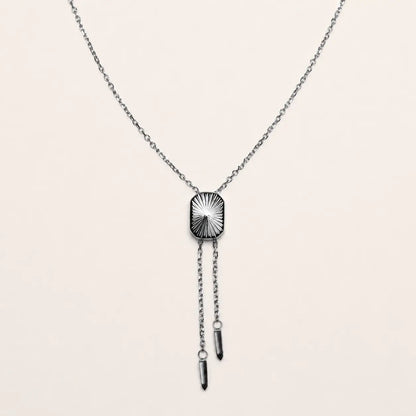 Silver Hayden Bolo Tie Necklace - SpurWest