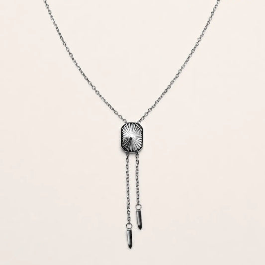 Silver Hayden Bolo Tie Necklace - SpurWest