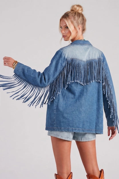 The Headliner Fringe Denim Jacket