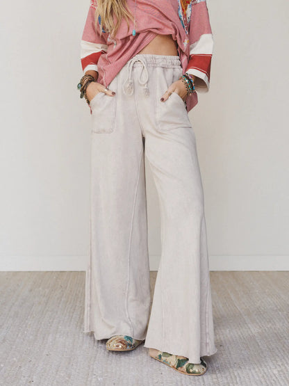 Robin Wide Leg Pant - Lt Taupe