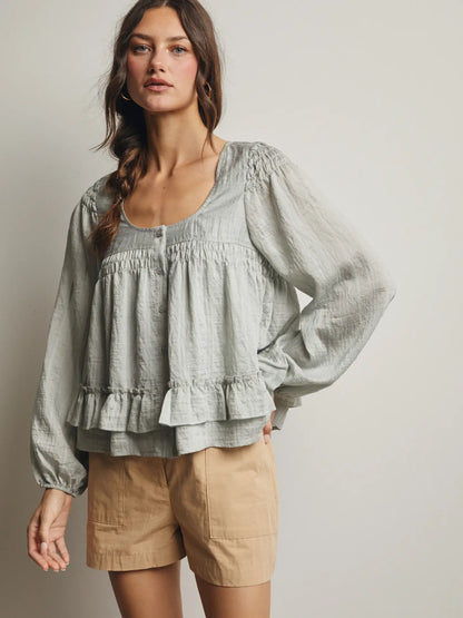 Silver Sage Blouse