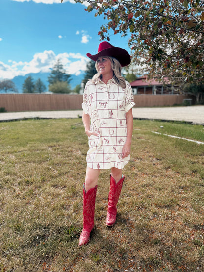 Rodeo Postcard Dress