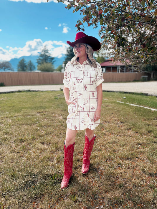 Rodeo Postcard Dress