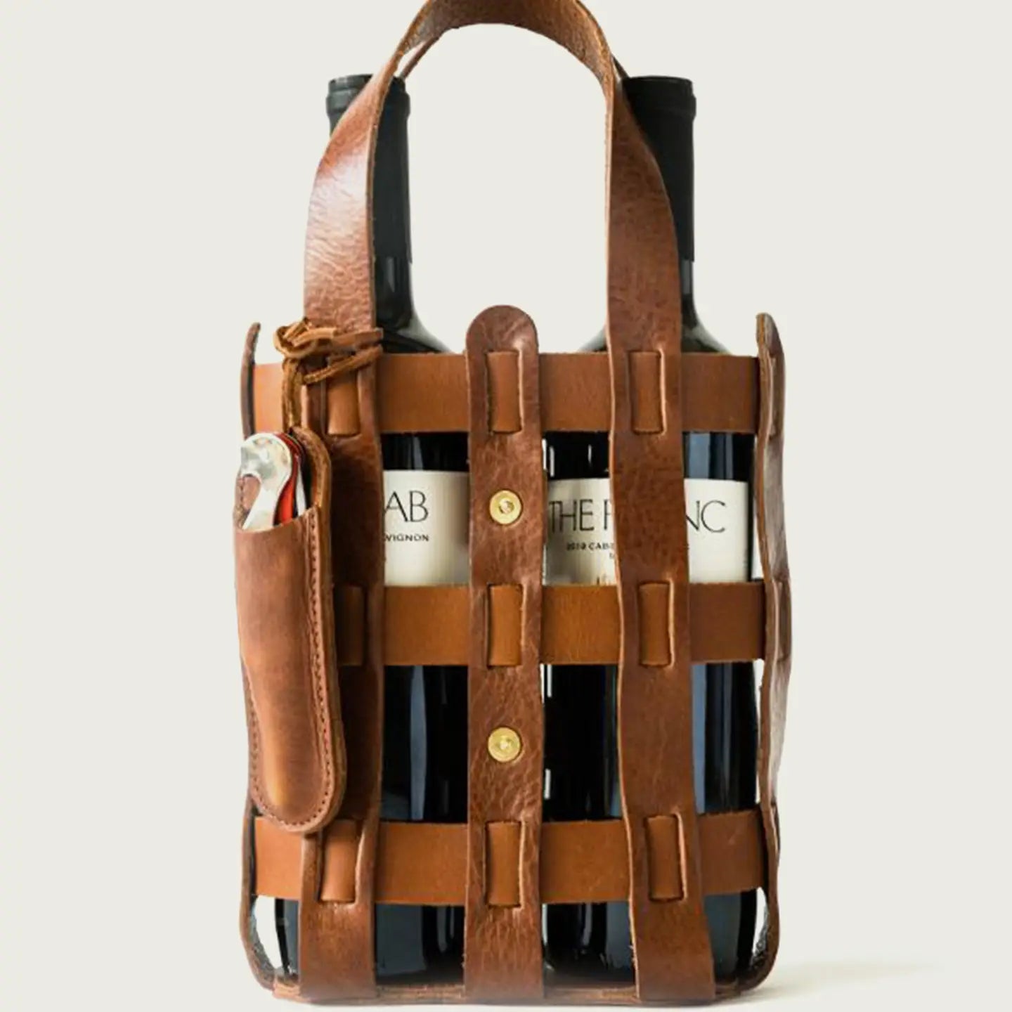 Wine Lover Tote - Leather