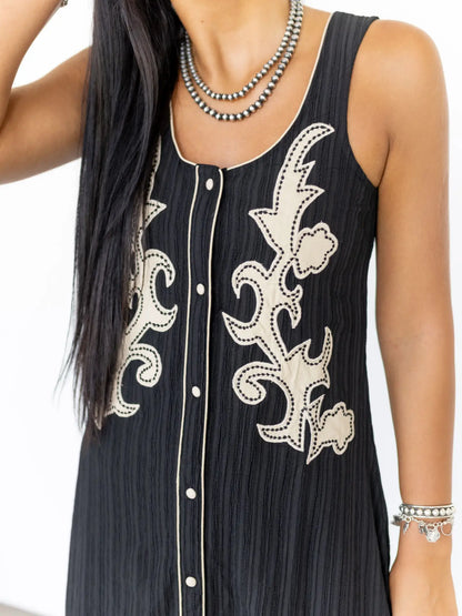 Midnight Saddle Dress