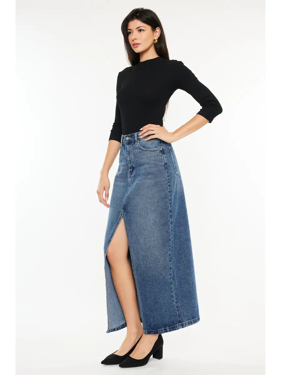 Main Street Denim Skirt